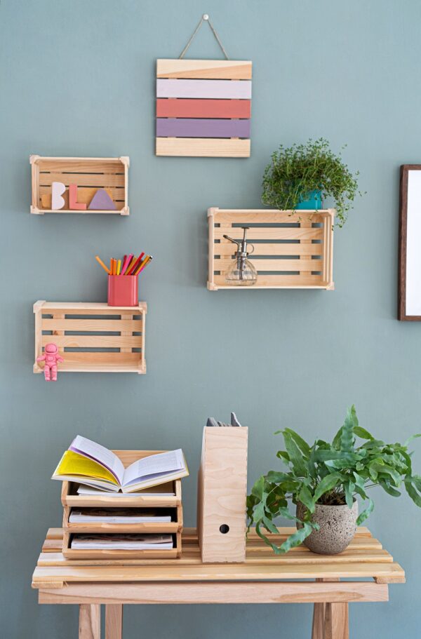 Decorar tu casa con cajas de madera
