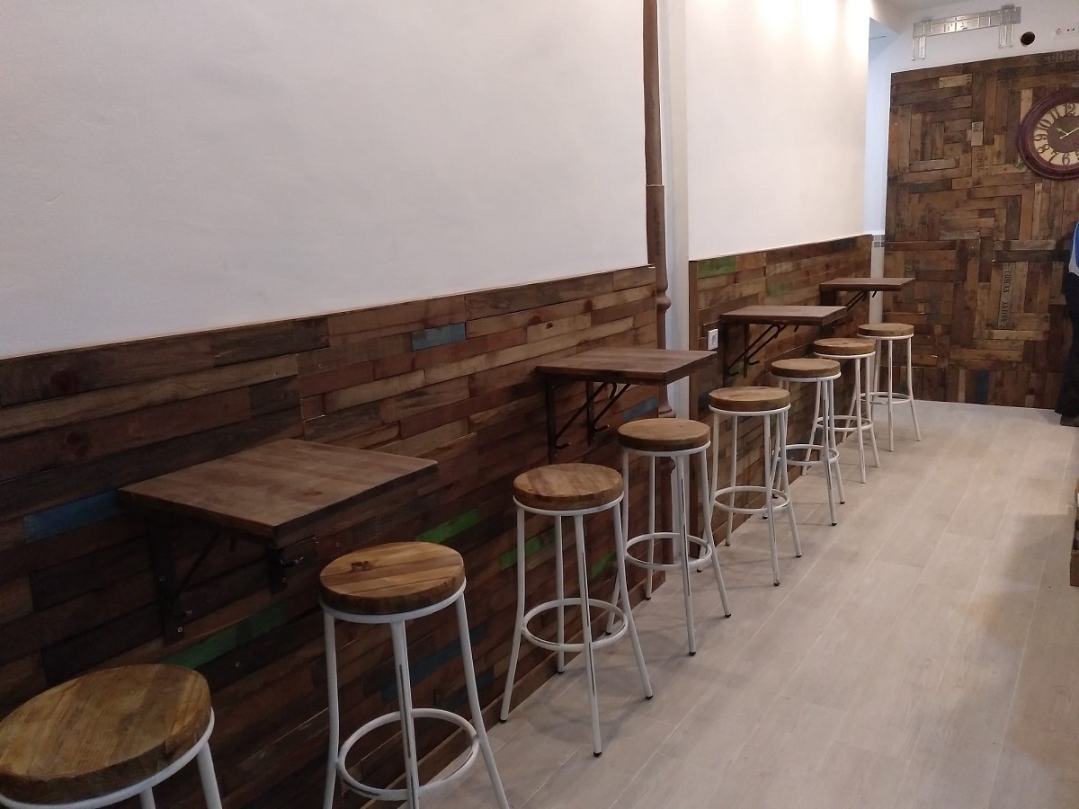 Decoración de madera para restaurantes